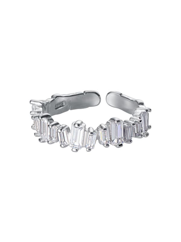 Asymmetric Silver Ring